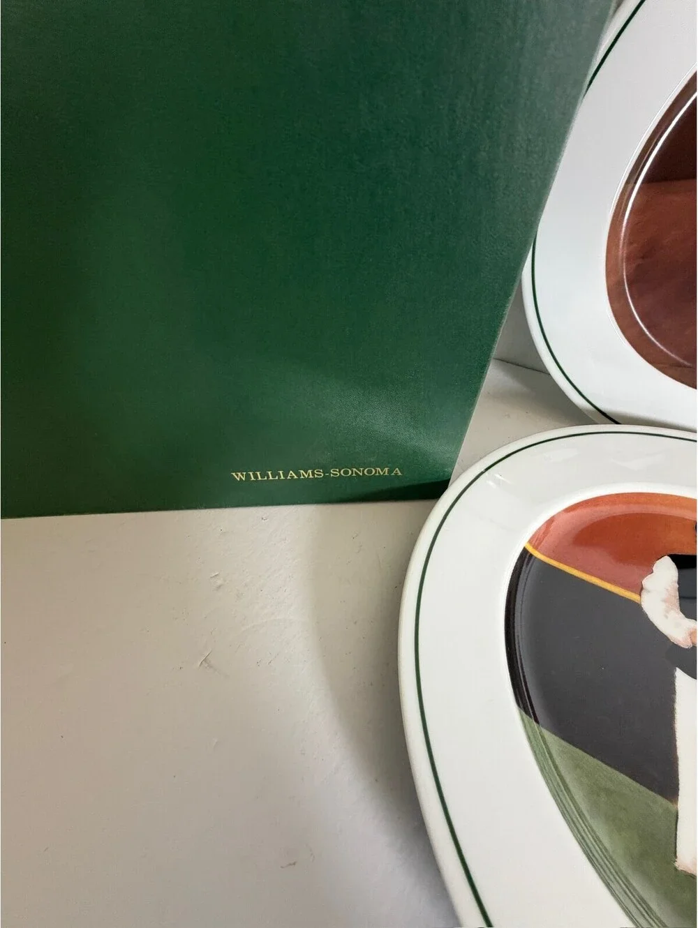 Williams-Sonoma Sommelier The Bad Tip Plates Set of 6 Storage Location S-8